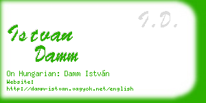 istvan damm business card